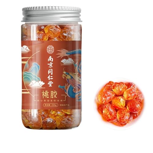 Natural Peach Gum Unadulterated  7.76oz /220g Snow Swallow Silver Fungus Canned Herbal Tea 无杂质桃胶