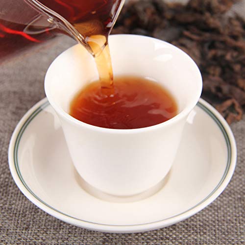 Premium Puerh Tea Ripe Tea 80's Old Ripe Tea Menghai Chenxiang Large Leaf Dry Warehouse Puerh 500g Fermented Loose Yunnan Black Tea 普洱茶熟茶 80年代老熟茶 勐海陈香大叶干仓普洱500g