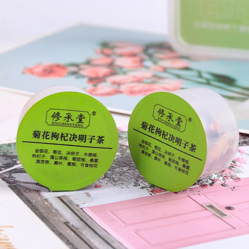 Chinese Herbal Tea Goji Cassia Tea Barley Small Cans Health Care Tea 450g (15gx30 Cans) 450g (15gx30 Cans). Can Be Easily Carried Anywhere 菊花枸杞决明子茶小罐花茶