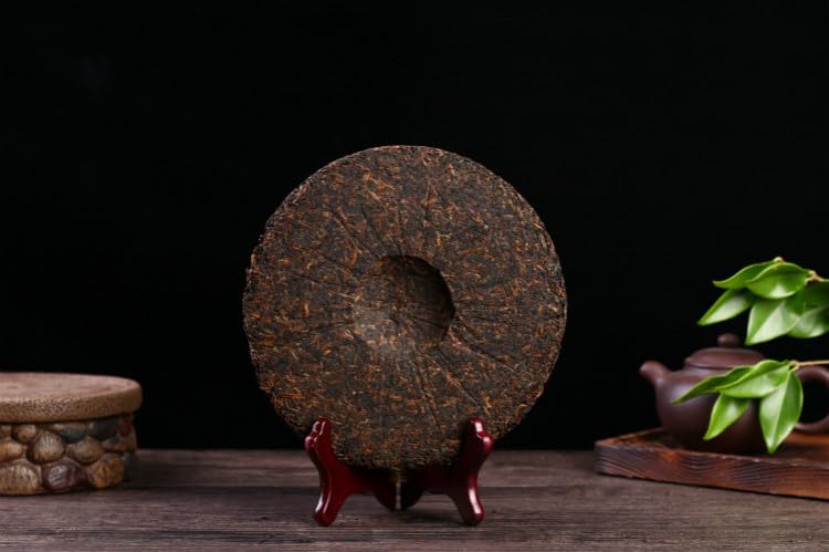 Natural Without Additives Yunnan Puerh Tea Gong ting Cake Ripe Tea 357g Premium Qizi Cakes Chinese Black tea 云南普洱茶 宫廷贡饼(黑)熟茶 357克七子饼