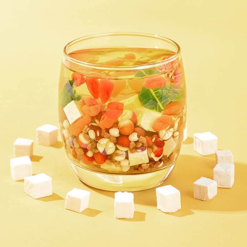 Chinese Herbal Tea Red Bean Tea In Small Cans Red Bean Buckwheat Barley Orange Peel Tea One Can A Day 赤小豆芡实薏米茶独立小罐装
