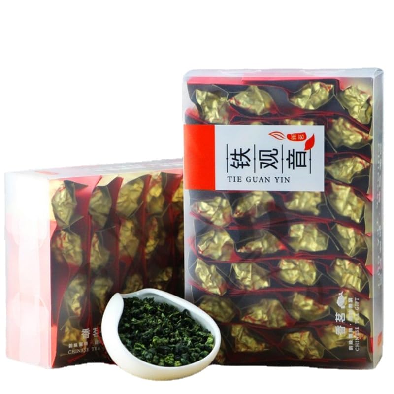 From Fujian, China Anxi Tieguanyin Premium Oolong Tea Strong Fragrance 500g (250g*2) Natural Chinese Green Tea 安溪产铁观音浓香型 新茶热销款臻品乌龙茶兰花香茶味重500克