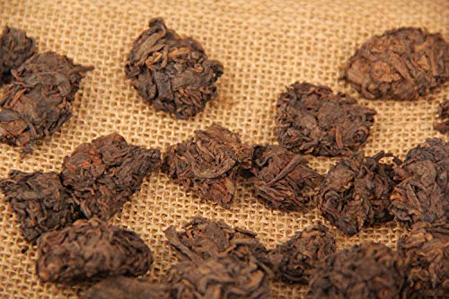 Natural and Additive-free Puerh Tea Golden Bud Old Tea Fermented Loose Yunnan Black Tea Natural Loose Tea Leaf Menghai Ripe Tea Cooked Tea 黑茶普洱茶500g陈年金芽 老茶头 自然沱 散茶叶 勐海熟茶