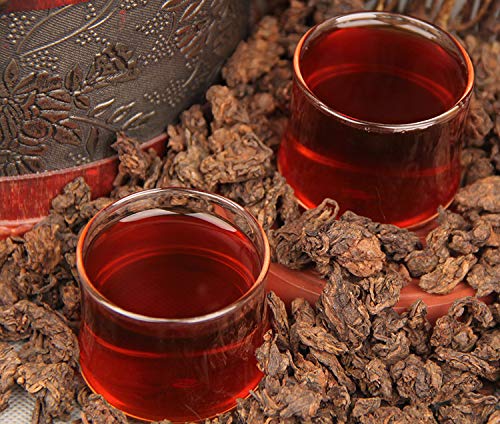 Premium Puerh Tea 500g Aged Golden Bud Laochatou Small Natural Tuo Loose Tea Leaf Menghai Ripe Tea Fermented Loose Yunnan Black Tea 陈年金芽老茶头 小号自然沱 勐海熟茶500g