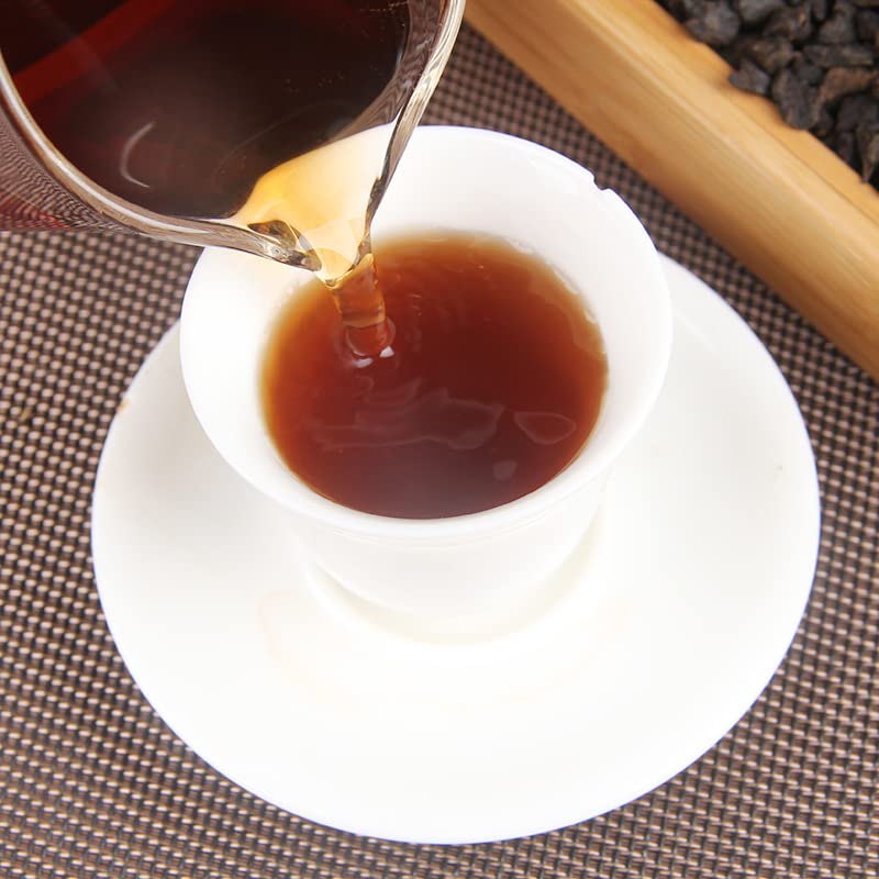 Fossilized Glutinous Tea Fossilized Tea Puerh Tea Ripe Tea Bulk Tea Ancient Tree Broken Silver Tea 500g Loose Yunnan Black Tea 糯米香茶化石茶叶普洱茶熟茶散装茶古树碎老茶头银子