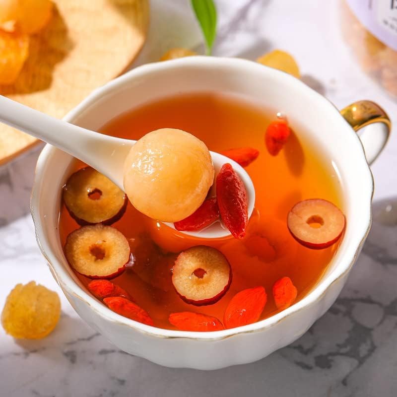 Natural Longan Pulp 250g Longan Pulp 8.81oz Guiyuan Dried Red Date and Wolfberry Tea 250克龙眼肉 桂圆红枣枸杞茶的桂圆肉