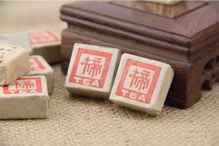Natural and Additive-free Yunnan Tea Puerh Brick Puerh Mini Tuo Aromatic and Flavorful Black Tea Ripe Tea 云南茶叶普洱砖康提楴字普洱迷你沱熟茶
