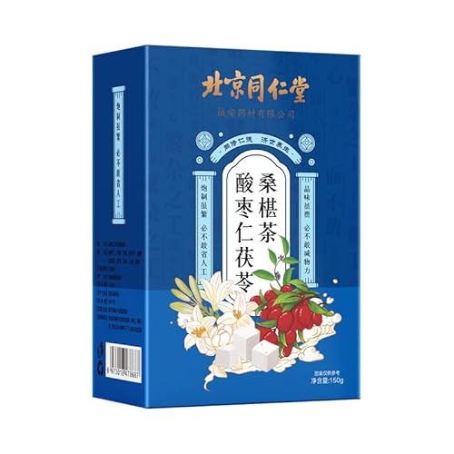 Natural Premium150g Beijing Tong Ren Tang Mulberry Sour Date Tea 5.29oz Healthy Sleep Tea Flower Tea Herbal Tea Wellness Tea 北京同仁堂酸枣仁百合茯苓茶安舒茶睡眠茶养生茶