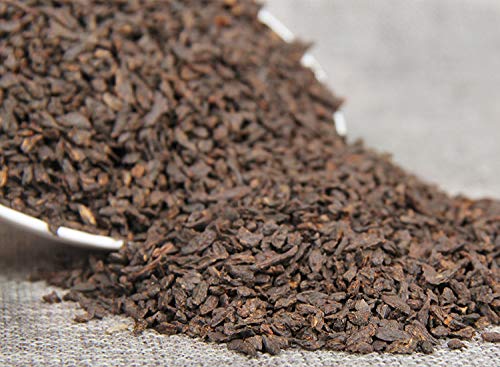 Organic Puerh Tea Ripe Tea Fossil Broken Silver Puerh Loose Tea 500g Gnocchi Tea Fossils Aged Fermented Yunnan Black Tea 普洱茶熟茶 碎银子普洱老茶头散茶500g 糯米香茶化石