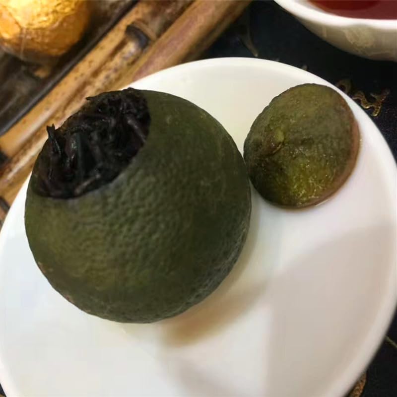 Citrus Chen Pi Tea Gongting Puerh Tea Small Citrus Tangerine Citrus Puerh Tea 14pcs (140g) Gift Set Tea Ripe Tea Cooked Tea 小青柑陈皮茶宫廷普洱茶叶小柑橘柑普茶小青柑茶叶14粒(140g)礼盒装茶叶