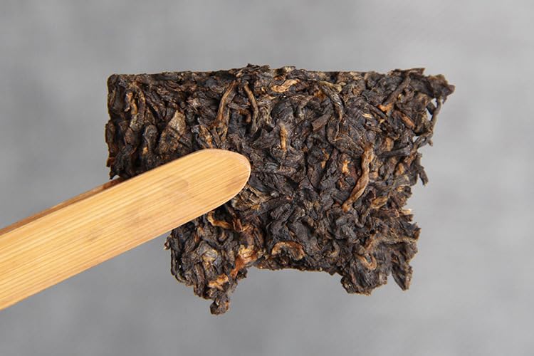 Yunnan Natural and Additive-free Puerh Tea Fulu Shouxi Tea Brick 100g Cooked Tea Taste Mellow Aroma Sweetness 云南普洱茶 2007年 中茶牌 中茶福禄寿喜 茶砖 100g 熟茶