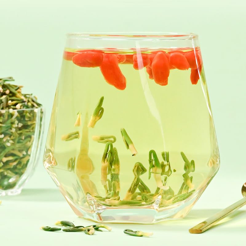 Natural Dried Lotus Seeds Core (Green Part Inside) Sugar-free, 220g/7.76oz 150g Chinese Herbal Tea, Refreshing and Sweet 南京同仁堂莲子芯清新淡香莲子芯茶220克