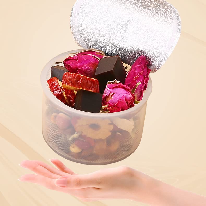 Chinese Herbal Tea Small Cans of Red Ginseng, Cinnamon, Rose, Etc, 24 Kinds of Herbal Tea Combinations of Flower Tea 24味红参阿胶女神茶升级款小罐红参桂圆玫瑰养气茶