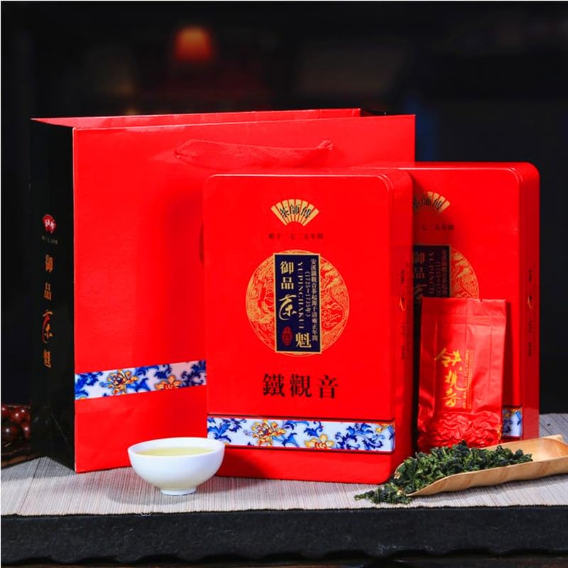China Fujian Anxi Tieguanyin Tea Natural and additive-free Green Tea 1725 Oolong Tea 500g Iron Box Tea 新茶铁观音茶叶安溪茶叶 乌龙茶500克铁盒装