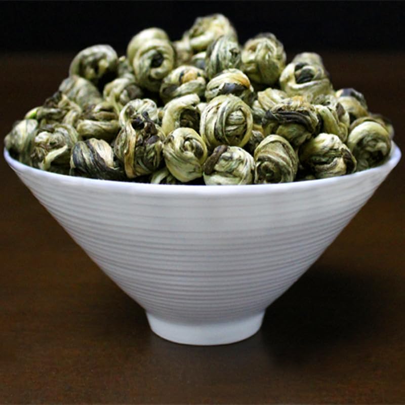 Jasmine Green Tea Premium Jasmine Longzhu Tea 500g(250g*2) Strong Flavoured Flower Tea Natural Chinese Tea 新茶福建茉莉花茶叶茉莉龙珠白毫茉莉工艺花茶凤珠绣球雪花珠绿茶