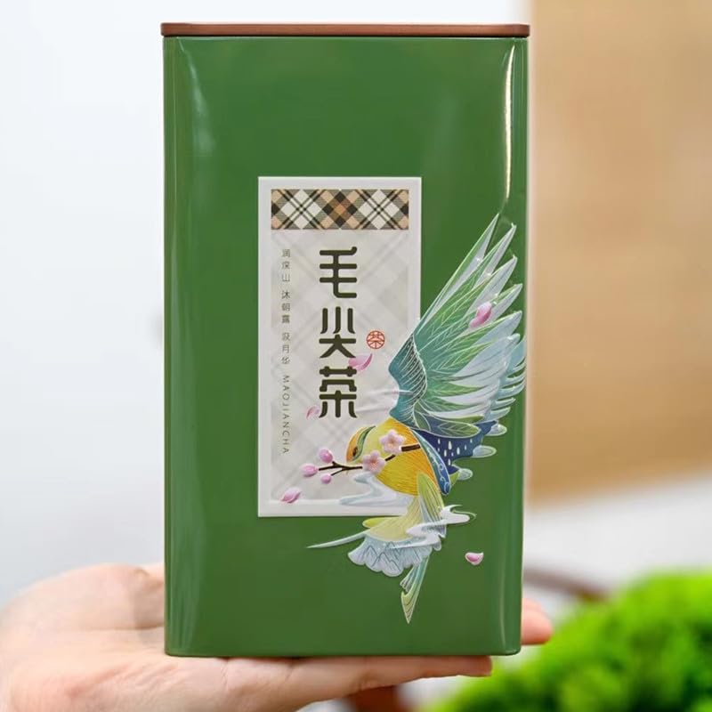 Premium Chinese Mao Jian Tea Leaves Green Tea Orchid and Chestnut Fragrance Whole Buds Mingqian High Mountain Yun Wu Tea 250g/can 新茶毛尖茶叶绿茶兰香豆香栗香全芽明前高山云雾茶500克盒装