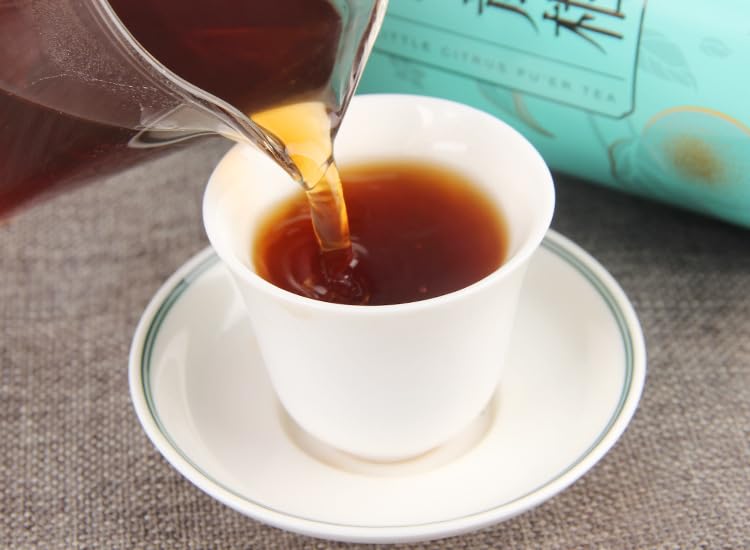 Delicate Tea Gift Xinhui Xiaoqingkan 500g Puerh Tea Tangerine Puerh Tea Green Citrus Puerh Tea Xinhui Chen Pi Ripe Tea Cooked tea 新会小青柑普洱茶桔普茶青柑普茶新会陈皮熟茶500g