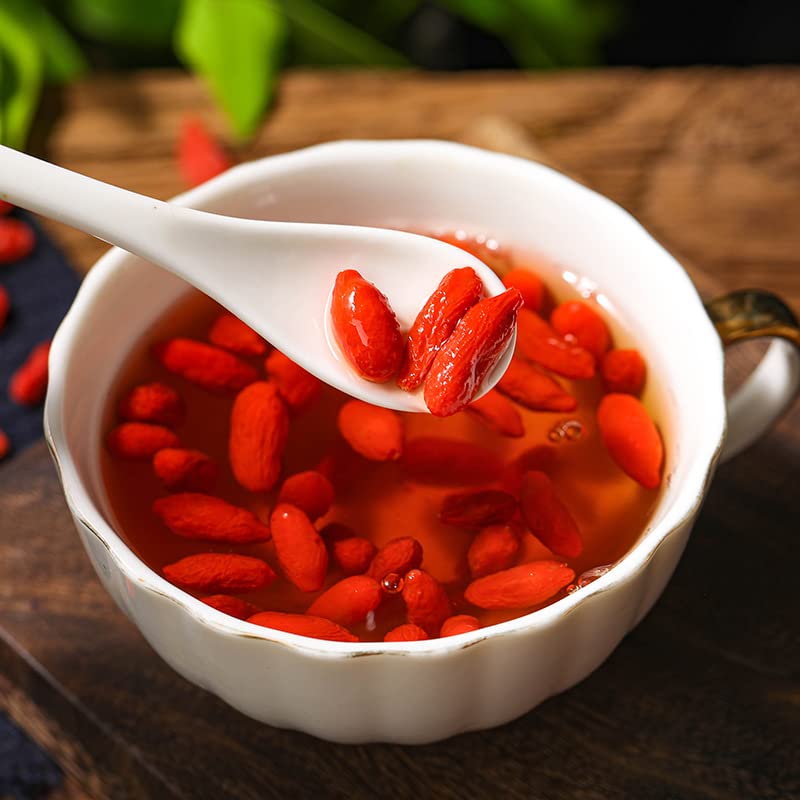 Chinese Wolfberry 5.29oz Non-GMO and Vegan Goji Berries Canned 150g Can Be Combined with Black Goji Berry Cinnamon Red Dates 枸杞 可搭黑枸杞桂圆红枣