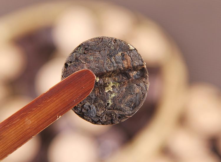 Natural and Additive-free Glutinous Rice Fragrance Puerh Tea Small Tuo Tea Cake 500g Yunnan Ripe Tea Glutinous Fragrance Black Tea 糯米香普洱茶小沱茶饼云南熟茶小坨小粒装糯香黑茶叶糯香玉饼