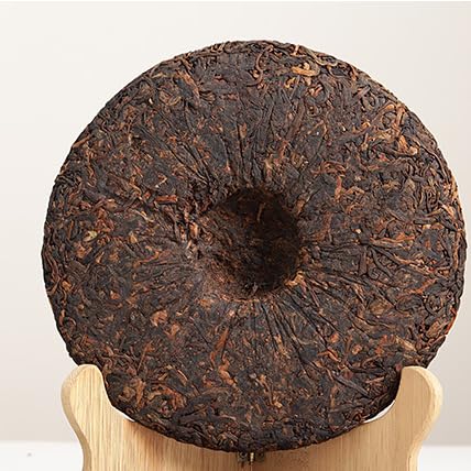 Natural Without Additives Puerh Tea Yunnan Puerh Tea 357g Banzhang Old Tree Cake Puerh Ripe Tea Rich and Aromatic Black Tea from China云南普洱茶 357克班章老树饼茶 普洱熟茶