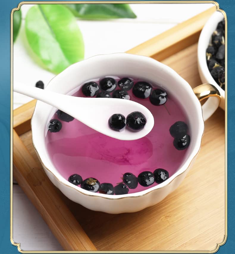 Black Wolfberry 100g Non-GMO and Vegan Canned Black Wolfberry Fruit Qinghai 3.52oz Herbal Tea Wolfberry Chinese Health 青海黑枸杞果