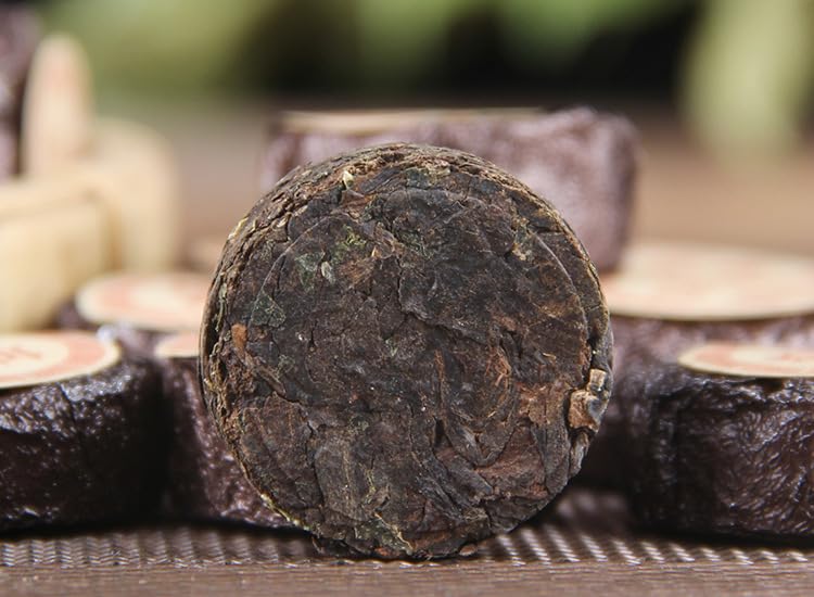 Natural and Additive-free Glutinous Rice Fragrance Puerh Tea Small Tuo Tea Cake 500g Yunnan Ripe Tea Glutinous Fragrance Black Tea 糯米香普洱茶小沱茶饼云南熟茶小坨小粒装糯香黑茶叶糯香玉饼
