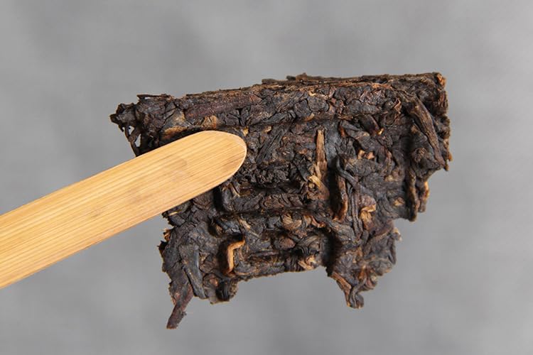 Yunnan Natural and Additive-free Puerh Tea Fulu Shouxi Tea Brick 100g Cooked Tea Taste Mellow Aroma Sweetness 云南普洱茶 2007年 中茶牌 中茶福禄寿喜 茶砖 100g 熟茶