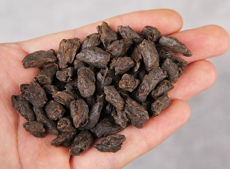 Premium Pu-erh Tea Menghai Jasmine Tea Fossilised Silver 500g Strong Fragrance Ripe Puerh Loose Tea Aged Yunnan Black Tea 普洱茶 勐海茉莉茶化石碎银子 浓香熟普散茶500g