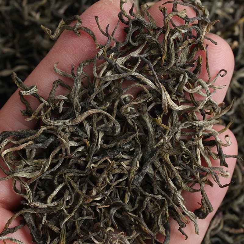 Premium Organic Yunnan Green Tea Spring Tea (Yunsi) Natural and Additive-free 500g Spring Tea Dian Green Loose Tea 云南绿茶 明前春茶 银丝 (云丝 )春茶 滇绿 散茶