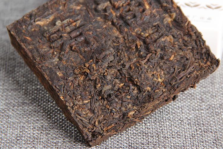 Yunnan Natural and Additive-free Puerh Tea Fulu Shouxi Tea Brick 100g Cooked Tea Taste Mellow Aroma Sweetness 云南普洱茶 2007年 中茶牌 中茶福禄寿喜 茶砖 100g 熟茶