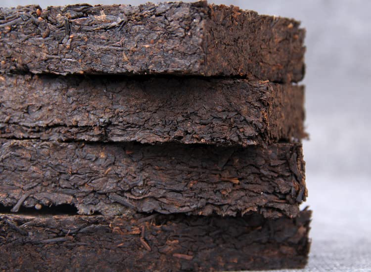 Puerh Tea Ripe Tea Yunnan Puerh Ancient Tree Tea Brick Aged Dry Storage 1000g Puerh Tea Ripe Tea Leaves Aged Fermented Yunnan Black Tea 普洱茶熟茶 云南普洱古树茶砖 陈年干仓1000g普洱茶熟茶叶
