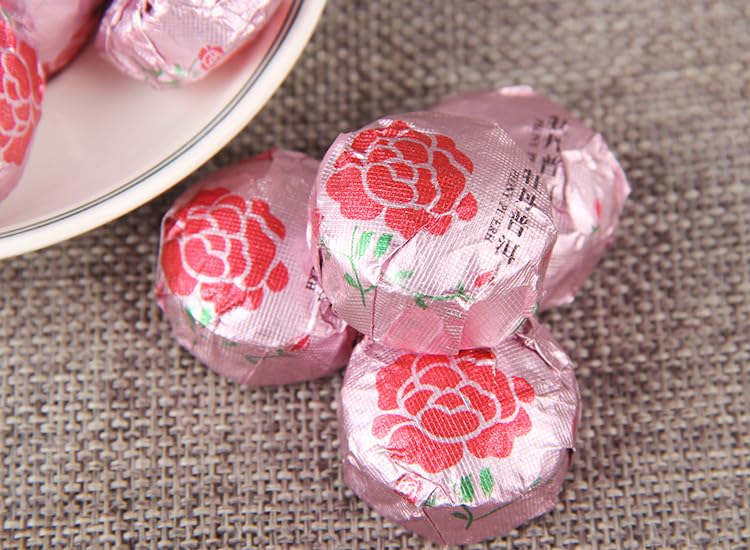 Natural and additive-free Yunnan Flower Tea Tuo Tea Peony Flower Puerh Ripe Tea Cooked tea Combination Herbal Tea Black Tea 花草茶茶牡丹普洱茶叶500g