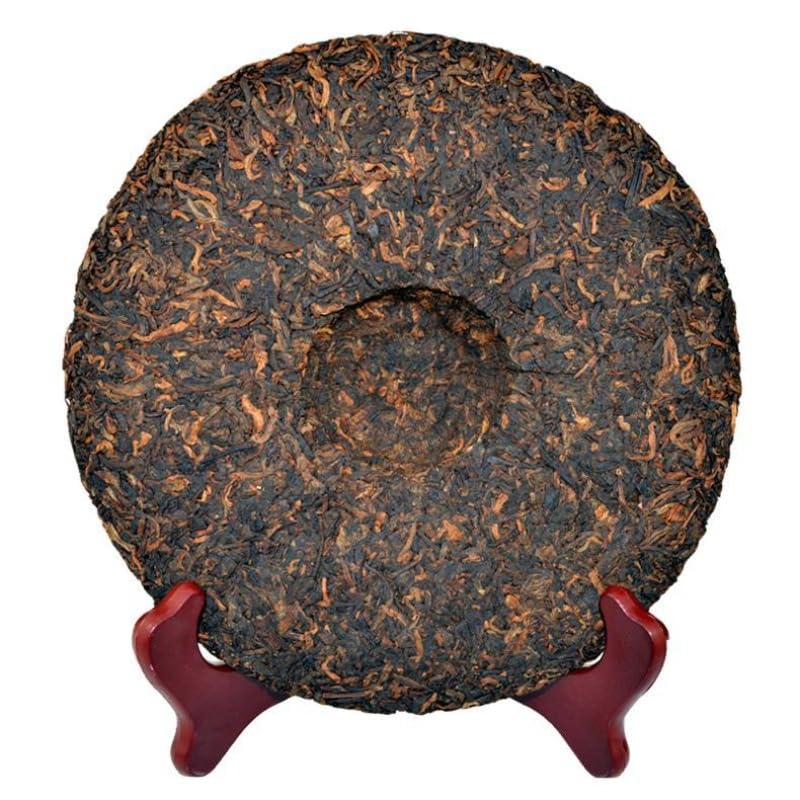 Natural Without Additives Ripe Tea Menghai 357g Brown Puerh Golden Bud Puerh Palace Qizi Cake Tea 普洱茶 熟茶 勐海357克布朗野放普洱金芽