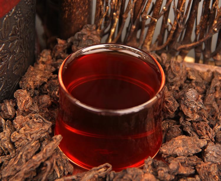 Premium Puerh Tea 500g Aged Golden Bud Laochatou Small Natural Tuo Loose Tea Leaf Menghai Ripe Tea Fermented Loose Yunnan Black Tea 陈年金芽老茶头 小号自然沱 勐海熟茶500g