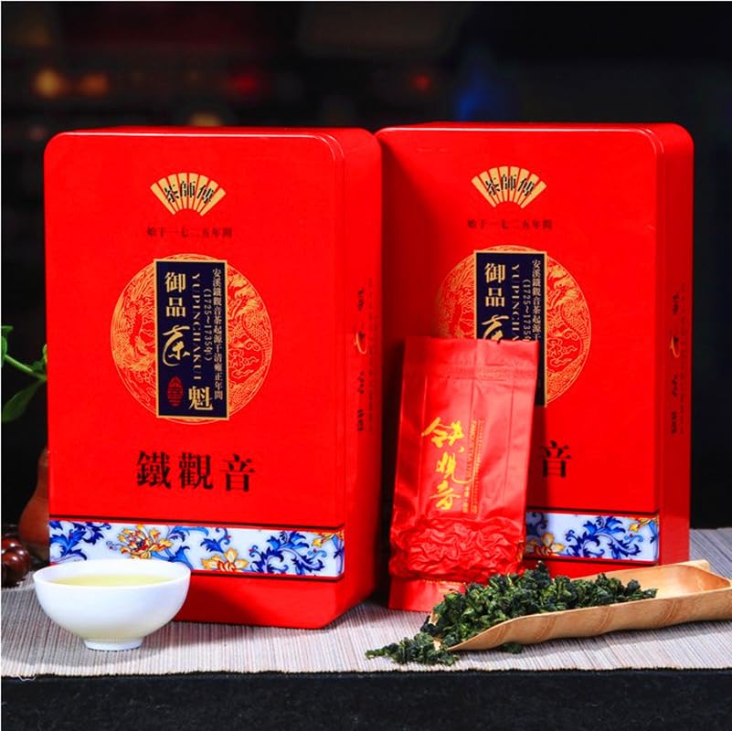 China Fujian Anxi Tieguanyin Tea Natural and additive-free Green Tea 1725 Oolong Tea 500g Iron Box Tea 新茶铁观音茶叶安溪茶叶 乌龙茶500克铁盒装