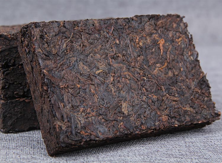 Puerh Tea Ripe Tea Yunnan Puerh Ancient Tree Tea Brick Aged Dry Storage 1000g Puerh Tea Ripe Tea Leaves Aged Fermented Yunnan Black Tea 普洱茶熟茶 云南普洱古树茶砖 陈年干仓1000g普洱茶熟茶叶