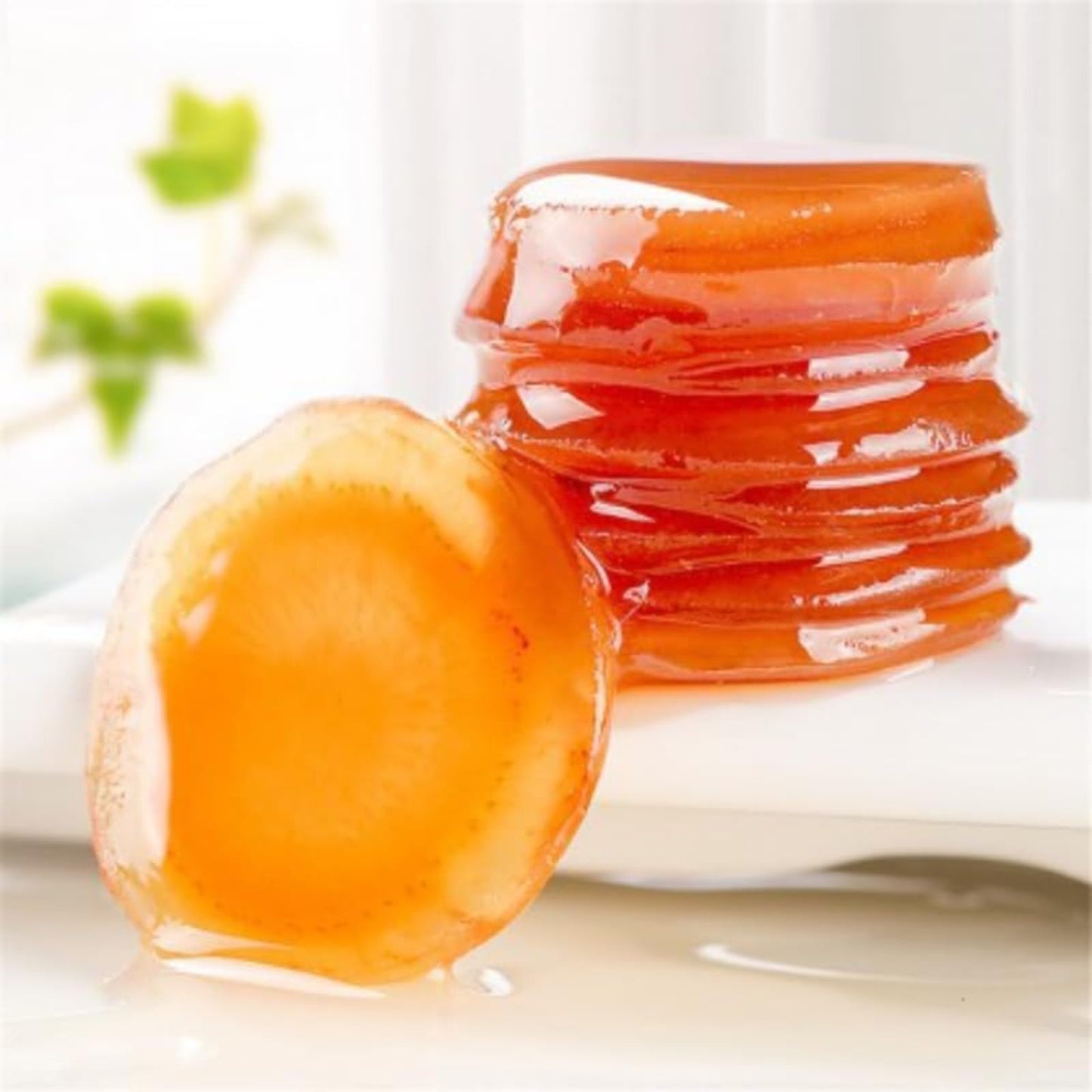 Ginseng Honey Slices 30g/1.05oz Fresh Ginseng Slices From Changbai Mountain, Jilin, China, for Making Tea and Soup Changbai Shan, Jilin, China 人参蜜片30g/罐吉林产长白山鲜人参蜜片