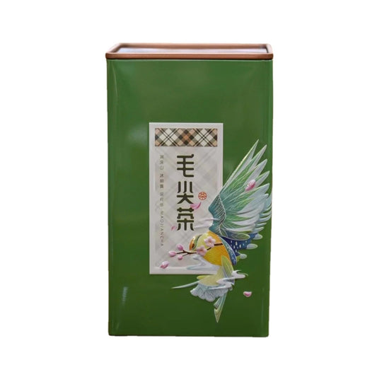 Premium Chinese Mao Jian Tea Leaves Green Tea Orchid and Chestnut Fragrance Whole Buds Mingqian High Mountain Yun Wu Tea 250g/can 新茶毛尖茶叶绿茶兰香豆香栗香全芽明前高山云雾茶500克盒装