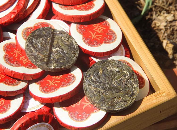 Icelandic Sweet Tea Puerh Tea Bulk Portable Icelandic Good Tea Mini Round Cake 500g Each Piece of Independent Small Package 冰岛甜茶普洱茶叶小时代小饼散装便携冰岛好茶迷你小圆饼500g