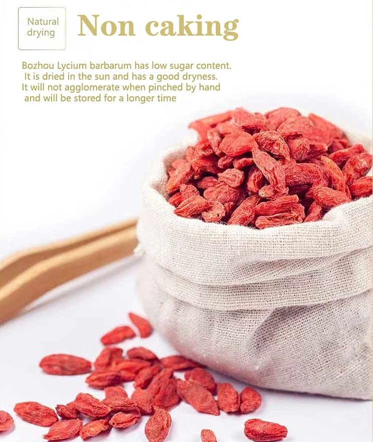 Chinese Wolfberry 5.29oz Non-GMO and Vegan Goji Berries Canned 150g Can Be Combined with Black Goji Berry Cinnamon Red Dates 枸杞 可搭黑枸杞桂圆红枣