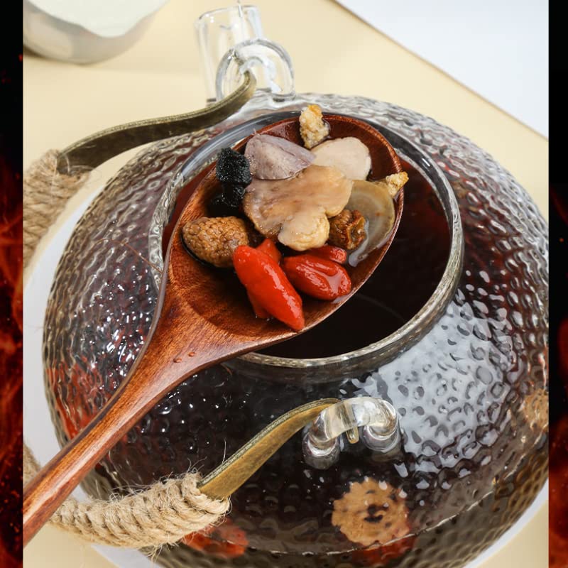 Chinese Ginseng Huangjing Flowering Tea Small Pot Tea Non-GMO Herbal Tea Health Care Flower Tea 人参黄精杜仲雄花茶
