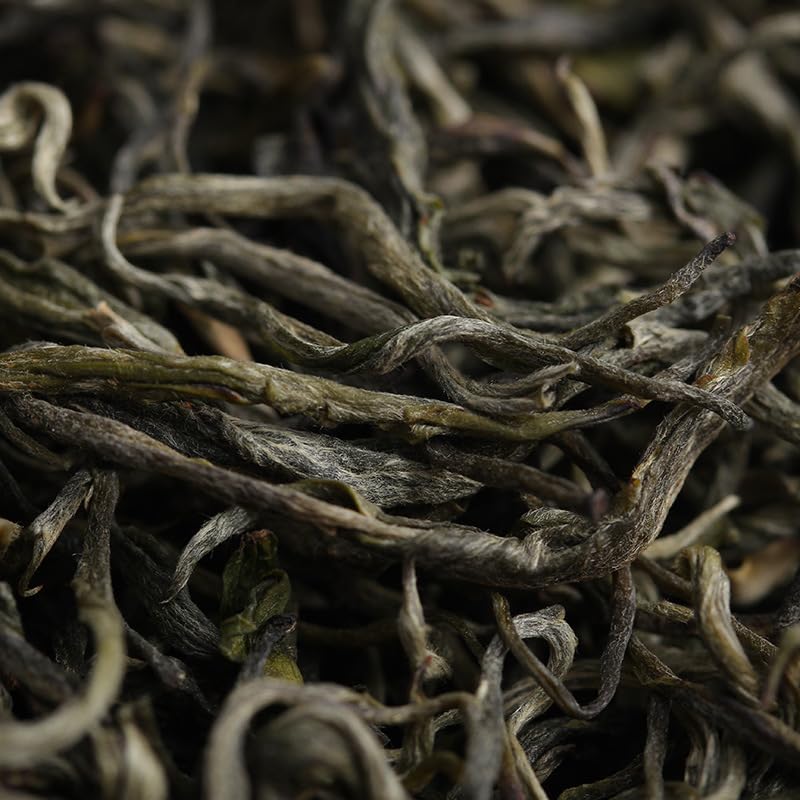 Premium Organic Yunnan Green Tea Spring Tea (Yunsi) Natural and Additive-free 500g Spring Tea Dian Green Loose Tea 云南绿茶 明前春茶 银丝 (云丝 )春茶 滇绿 散茶