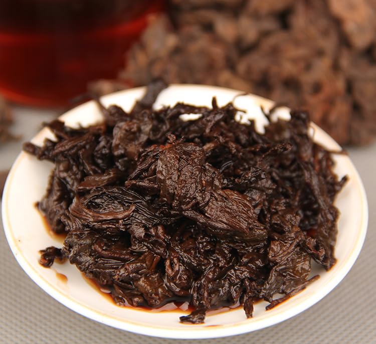 Premium Puerh Tea 500g Aged Golden Bud Laochatou Small Natural Tuo Loose Tea Leaf Menghai Ripe Tea Fermented Loose Yunnan Black Tea 陈年金芽老茶头 小号自然沱 勐海熟茶500g