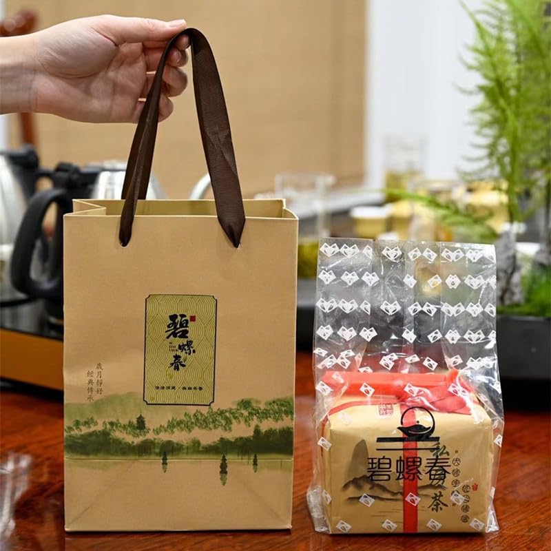 Premium Biluo Tea High Mountain Tea Yunwu Green Tea Flowers and Fruits Fragrant Spring Tea Pre-ming Biluochun 500g Paper Bag Tea 碧螺春高山茶云雾绿茶花果香春茶明前新茶清香500g