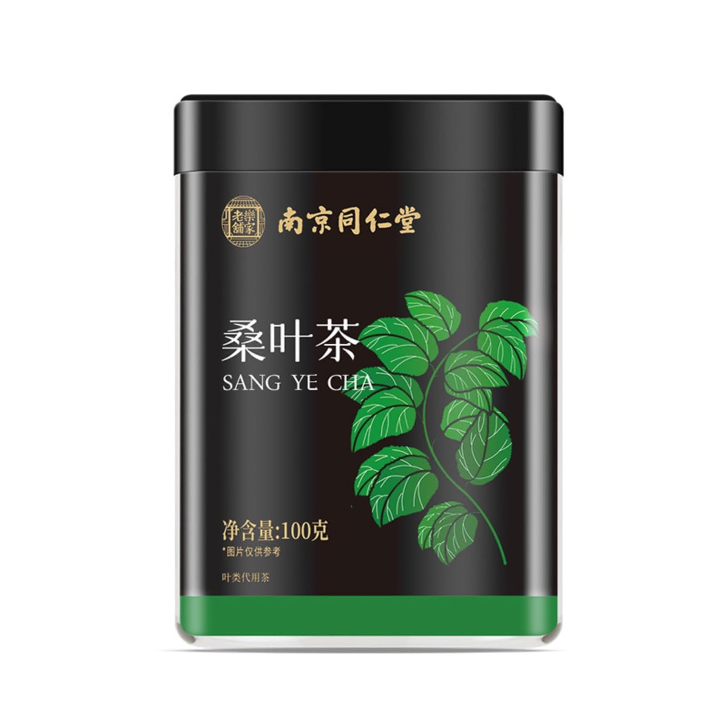 Tong Ren Tang Premium Mulberry Leaf Tea, 100g / 3.52oz Herbal Tea, Natural Sweet Mulberry Leaf Tea After Frost Natural Dry Herbs 南京同仁堂桑叶茶100克