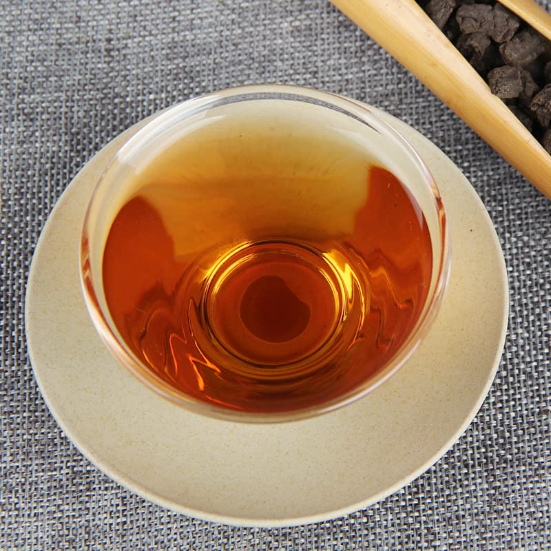 Yunnan Natural and Additive-free Aged Puerh Tea 500g Menghai Jujube Fragrance Tea Fossil (Broken Silver) Jujube Fragrance Laochatou Ripe Tea 云南陈年普洱茶勐海枣香茶化石(碎银子)枣香老茶头熟茶500g