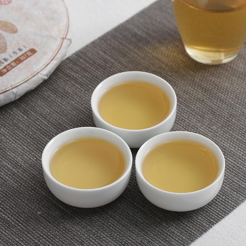 Natural Yunnan Puerh Tea Banzhang Big Leaf Big Tree Old Tree Puerh Raw Cake 357g Qizi Cake Tea Suitable for Long Term Storage 云南普洱茶 班章大叶大树老树普洱生饼 357克