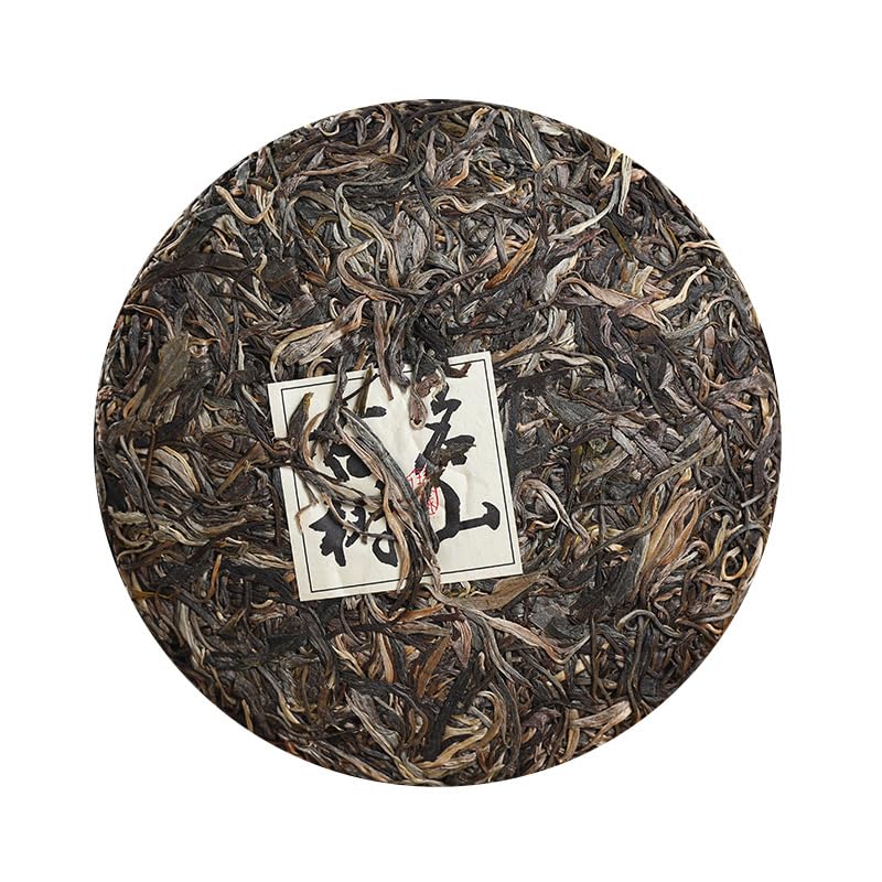 Yunnan Puerh Tea Zhanglang Old Tree Puerh Raw Tea,Green Tea 357g Natural and Additive-free Menghai Qizi Cake Tea Gift Good Tea 云南普洱茶 章朗老树普洱生茶 357g