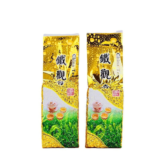 From Fujian, China Anxi Tieguanyin Premium Oolong Tea Strong Fragrance 500g (250g*2) Natural Chinese Green Tea 安溪产铁观音浓香型 新茶热销款臻品乌龙茶兰花香茶味重500克