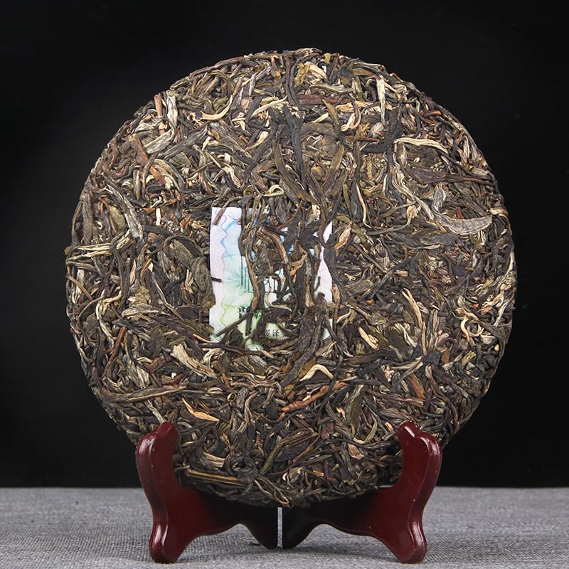 Natural Iceland Ancient Tree Puerh Raw Tea Menghu Yunnan 357g/12.59oz Exquisite Bamboo Shootshells Packaging 冰岛春尖古树普洱生茶云南勐库七子普洱茶叶 357g
